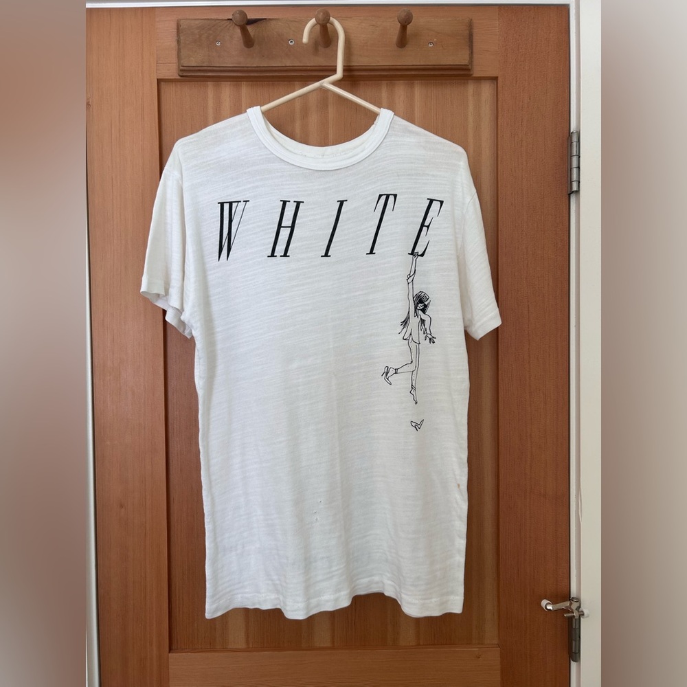 Off-White c/o Virgil Abloh white graphic tee — Size M